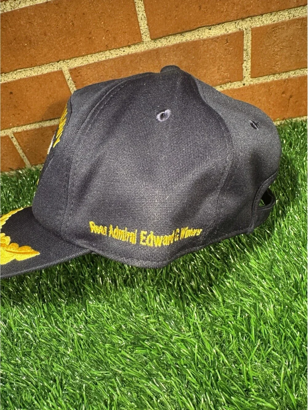 VTG 80’s Royal Thai Navy Seal Click Strap Hat Rear Admiral Edward G. Winters